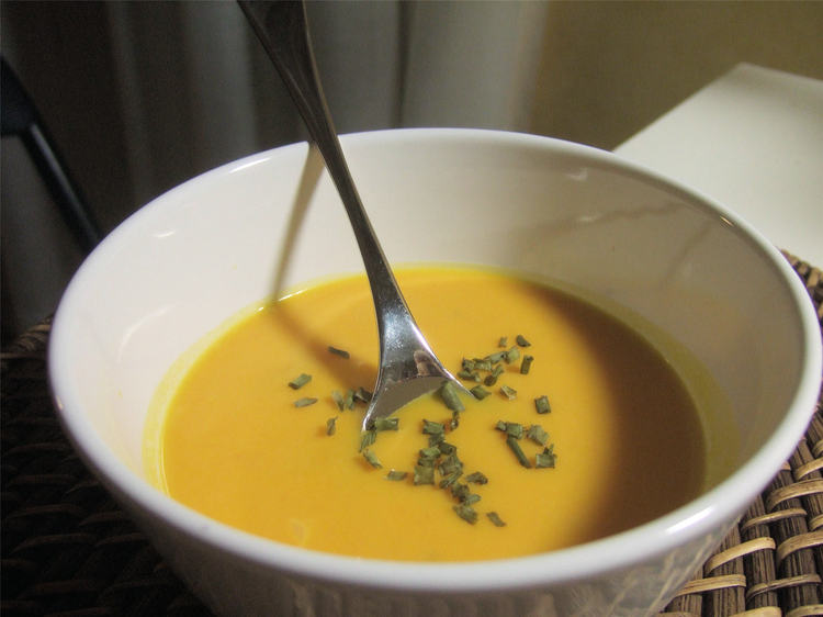 Veloute de potiron au lait de coco.html